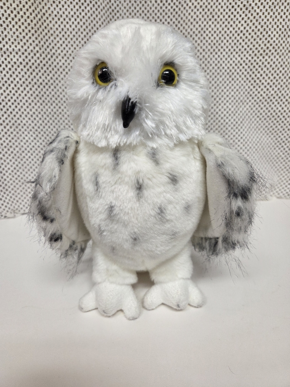 White Plush Owl Stuffed Animal - Soft Flying Owl Toy